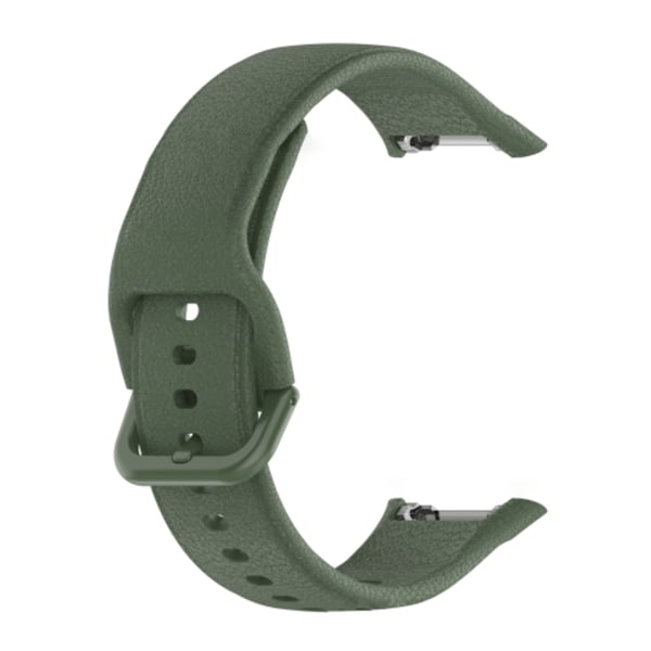 För OPPO Watch Gratis NFC-version Sport Silikon Watch Band Dark Green