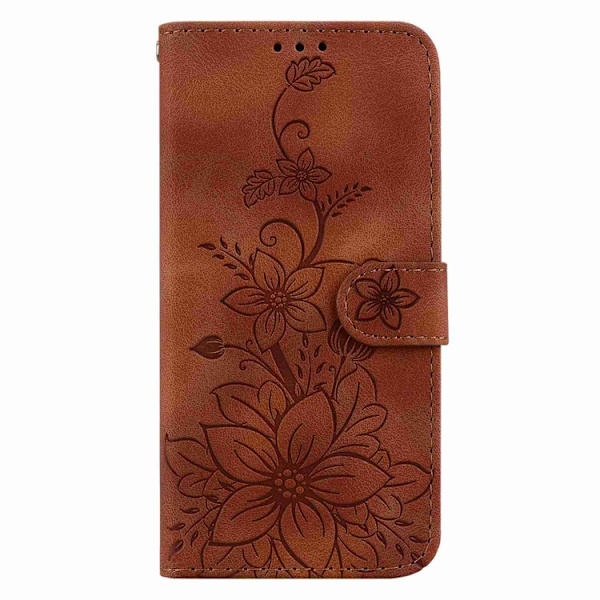 Redmi Note 14 Pro / Note 14 Pro+ 5G - Lily Prägling Läderfodral Brun