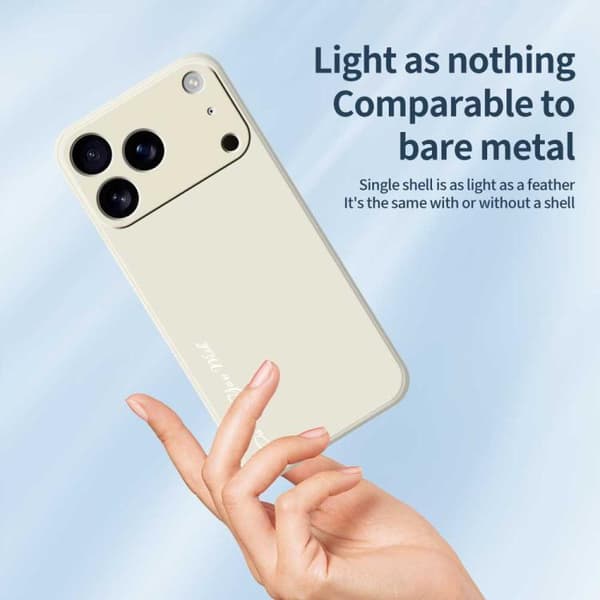 iPhone 18 Pro Max / iPhone 17 Pro Max Skal - Gör Som Du Vill, Fin Hål, Rak Kant, Silikon Vit