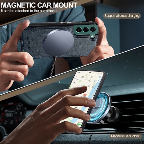 Samsung Galaxy S21+ 5G Skal LC.IMEEKE Magsafe Blå