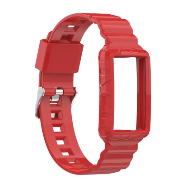 För Fitbit Charge 3 SE Silicone One Body Armor Watch Band Red