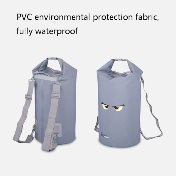 10L SPORON Utomhus Strand Simning Flottning Vattentät Väska PVC Mesh Tyg Förvaringshink Väska Blå
