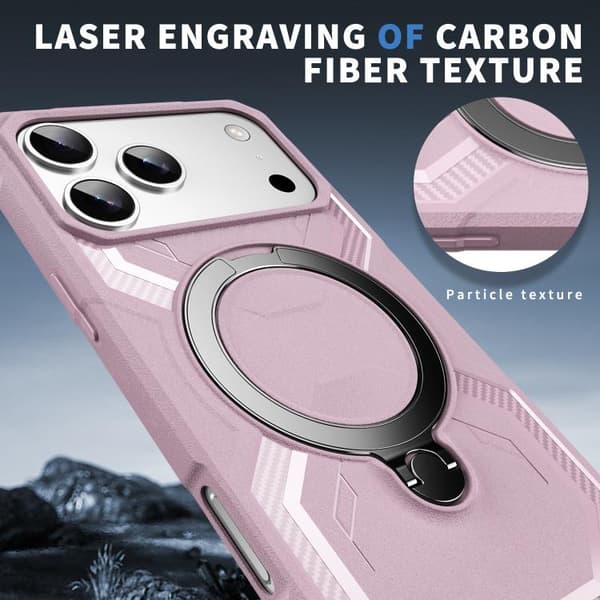 iPhone 18 Pro Max / iPhone 17 Pro Max Frostad MagSafe Skal Rosa