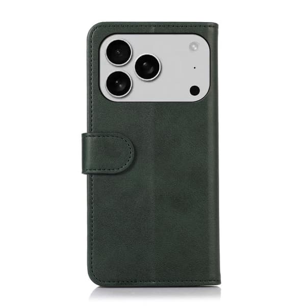 iPhone 18 Pro Max / iPhone 17 Pro Max Skal Läderfodral - Ko-textur Grön