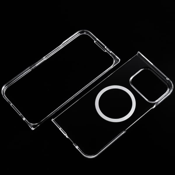 för Pixel 9 Pro Fold Skal - UV Transparent MagSafe PC Stöttålig Mobilskal