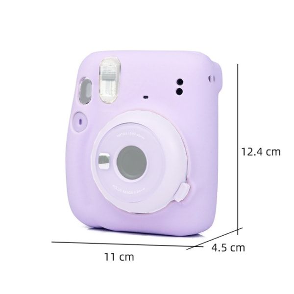 Kamera Jelly Färg Silikon Skyddande Skal För Fujifilm Instax mini 11 Vit