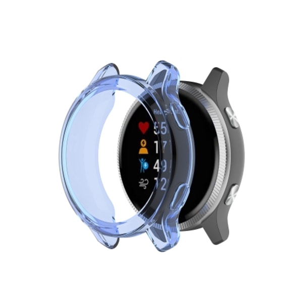 För Garmin Venu TPU Wrapped Tom Half Case Watch Case Transparent Blue