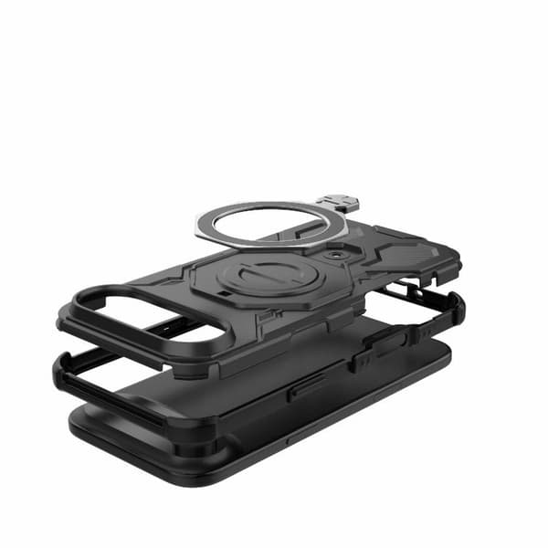 iPhone 17 Air Skal - Solid Färg med MagSafe Magnetisk TPU+PC Svart