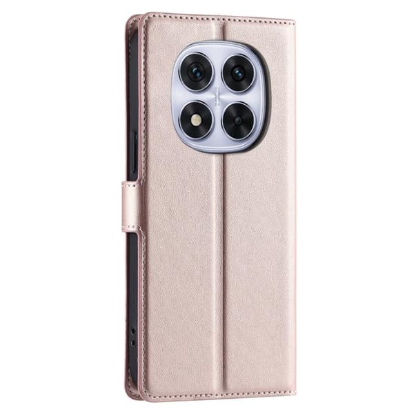 Redmi Note 14 Pro 5G / 14 Pro+ 5G - Ultra-tunn Dot Läder Mobilskal Roséguld