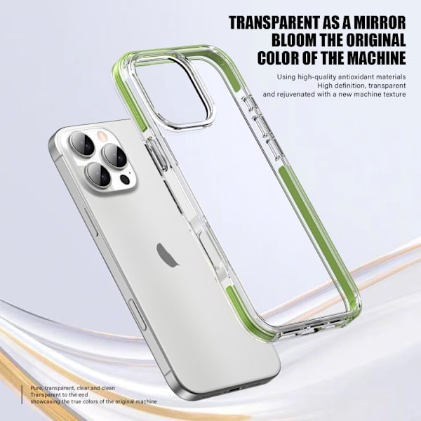 iPhone 16 Pro TPE Airbag TPU+ PC Full Coverage Skal Vit