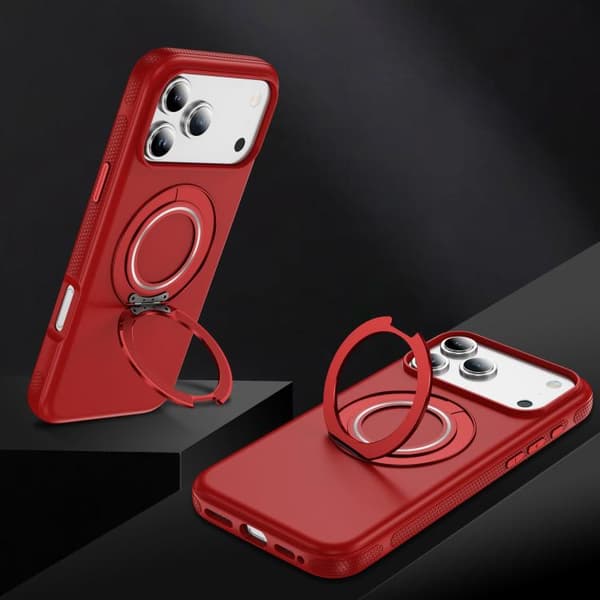 iPhone 18 Pro Max / iPhone 17 Pro Max Skal med C MagSafe Gear Holder Röd