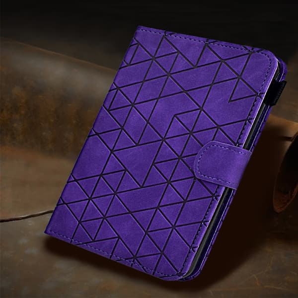 iPad Pro 11 2024 Skal i Rhombus TPU Smart Läderfoder Purpur