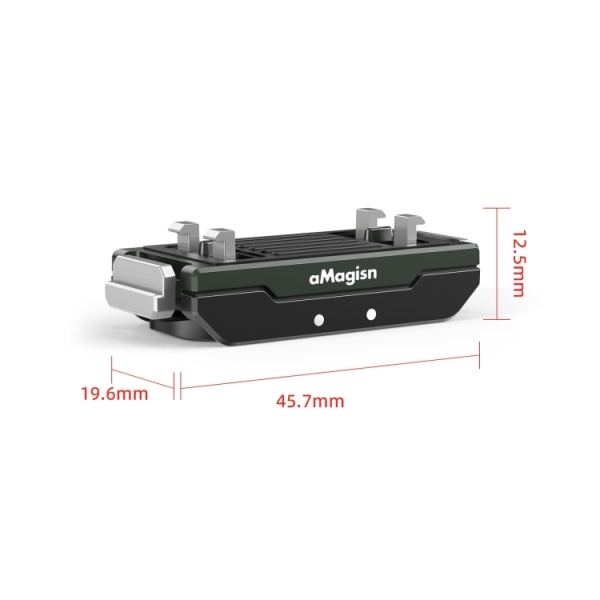 AMagisn Metall Magnetisk Snabbkoppling + Topplock, För Insta360 Ace / Ace Pro / X3 / X2 / GoPro HERO12 Black