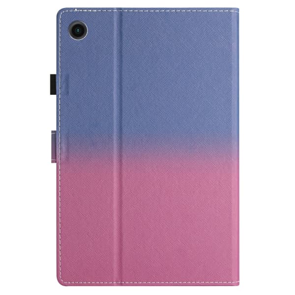 Samsung Galaxy Tab A9 / A11 Smart Läderfodral med Gradient Design Blå ros