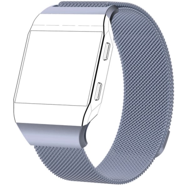 För FITBIT Ionic Milanese watch , liten storlek: 20,6 x 2,2 cm Space Gray