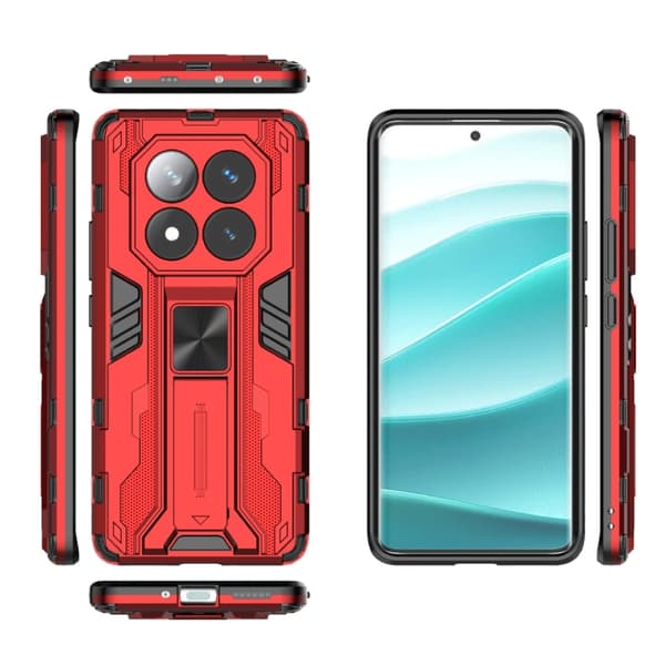 Redmi Note 14 Pro 5G Supersonic PC + TPU Mobilskal Röd