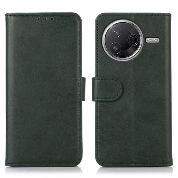 Redmi K80 / K80 Pro - Mobilfodral i Ko-Läder med Textur Grön
