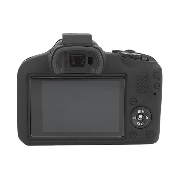 För Canon EOS R100 Glansigt Mjukt Silikon Skyddande Fodral Svart