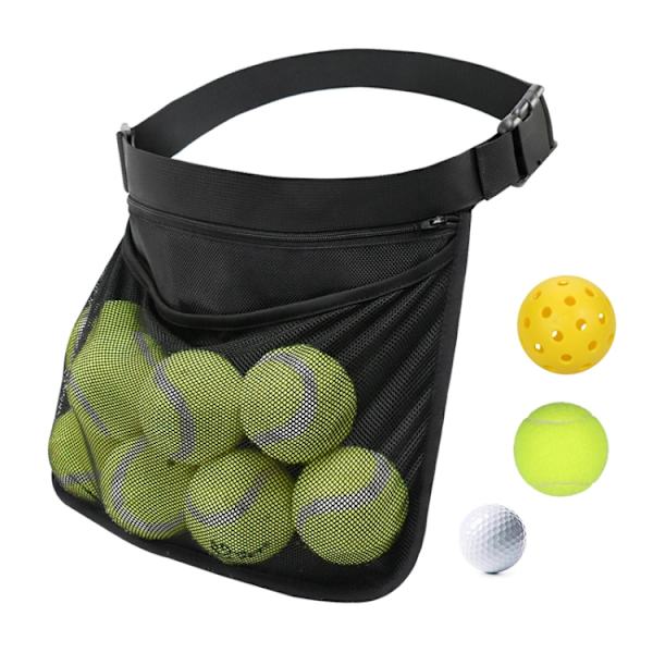 Bärbar boll midjeväska tennisboll förvaringsväska