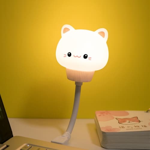 Cartoon USB Power Mini Nattljus - Fjärrkontroll Version (Katt)