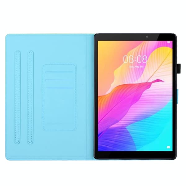 iPad Pro 11 2024 Skal i Smart Läder med Gradient Stitching Orange Gul