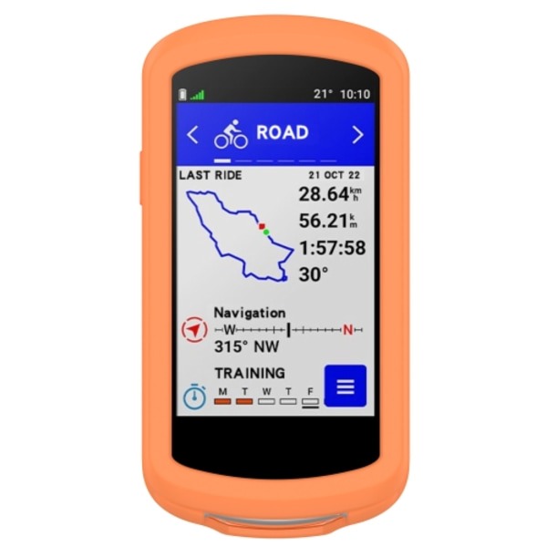 För Garmin Edge 1040 Full Back Cover Stoppur Case Orange