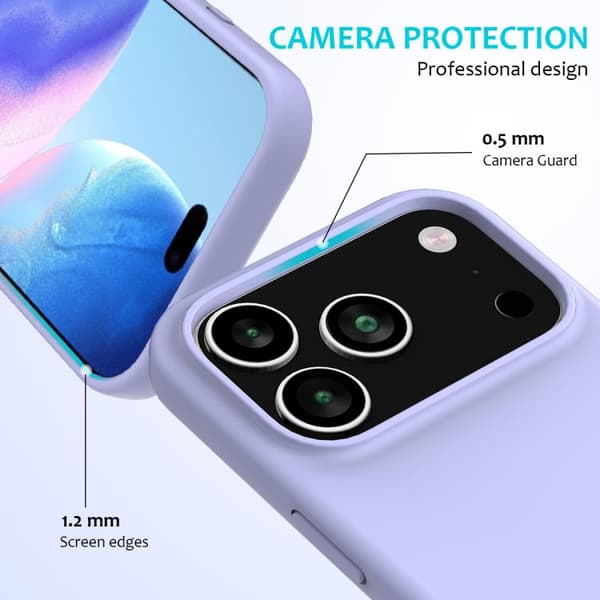 iPhone 18 Pro Max / iPhone 17 Pro Max Solid Color Skal Purpur