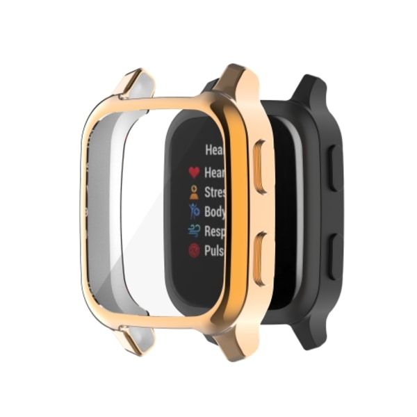 För Garmin Venu Sq 2 Full Coverage TPU case watch Rose Gold