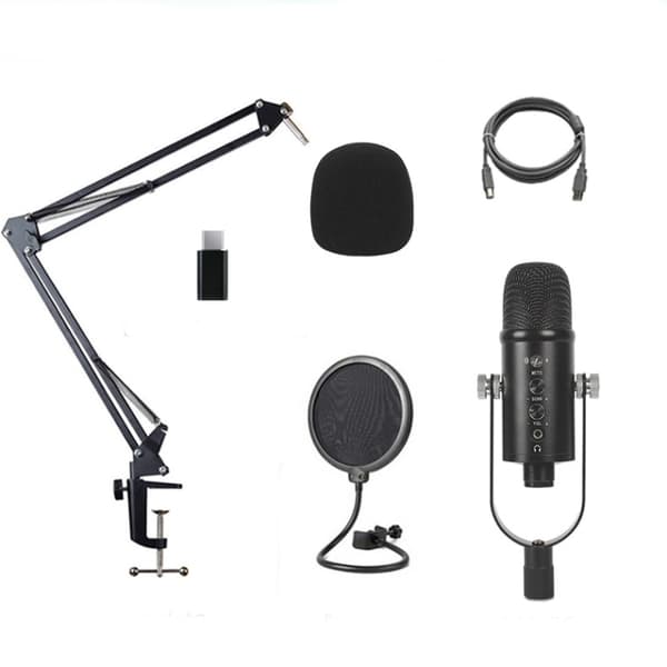BM-86 USB Kondensatormikrofon Röstinspelning Datormikrofon Live Sändningsutrustning Set, Specifikation: Cantilever Bracket Set