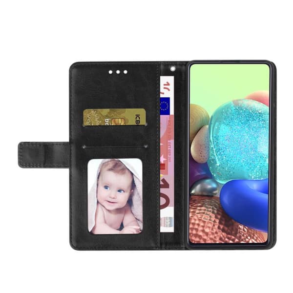 iPhone 18 Pro / iPhone 17 Pro Skal läderfodral med Y-formad mönster Svart