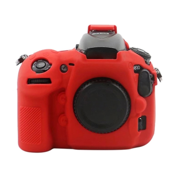 Mjukt silikonfodral för Nikon D810 Röd