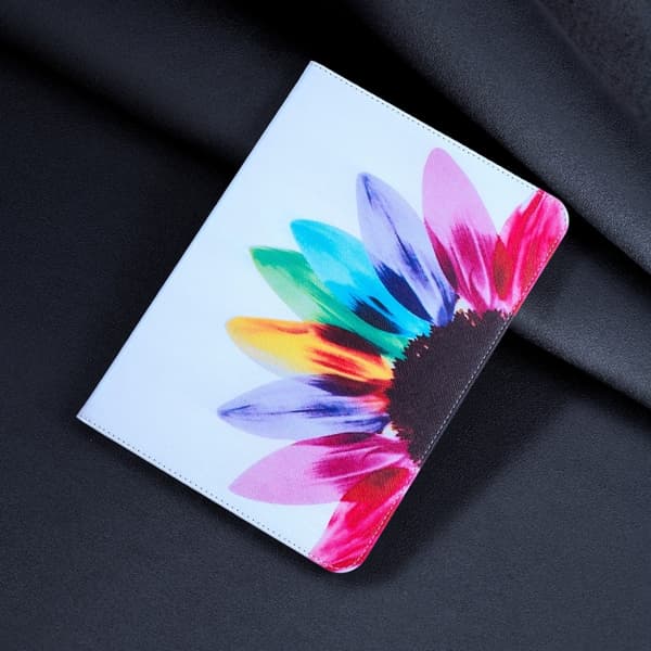 Samsung Galaxy Tab A9 / A11 Färgglad Läderfodral Solros