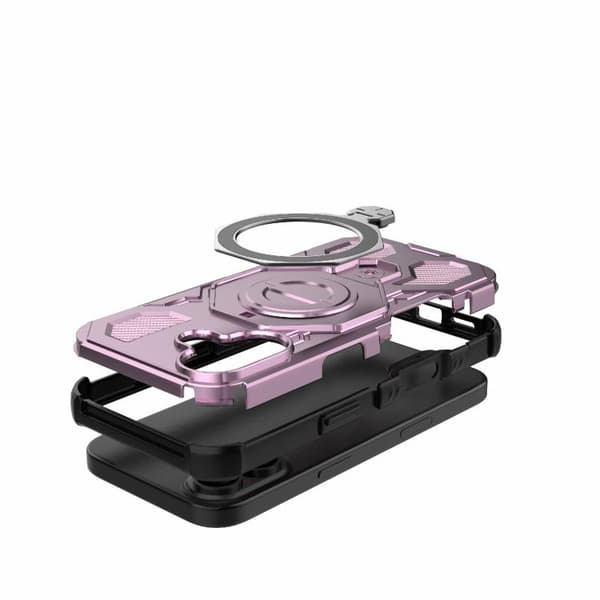 iPhone 17 Skal - Solid Färg med MagSafe Magnetisk TPU+PC Rosa