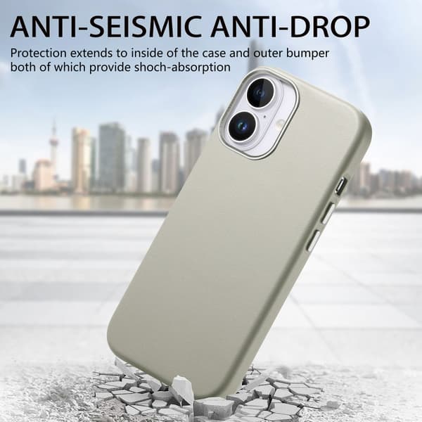 iPhone 16 Pro Electroplaterad Metallknapp MagSafe Skal Vit
