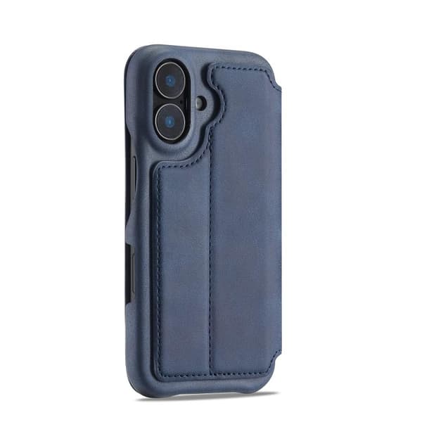 iPhone 17 Skal läderfodral - LC.IMEEKE Hon Ancient Series Blå