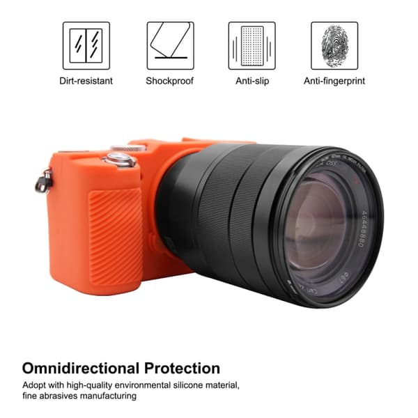 Mjukt silikonfodral för Sony A7C / ILCE-7C Orange