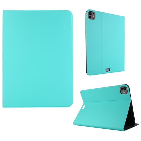 iPad Pro 11 2024 Skal i Stretch Voltage Plain Läderfodral Grön