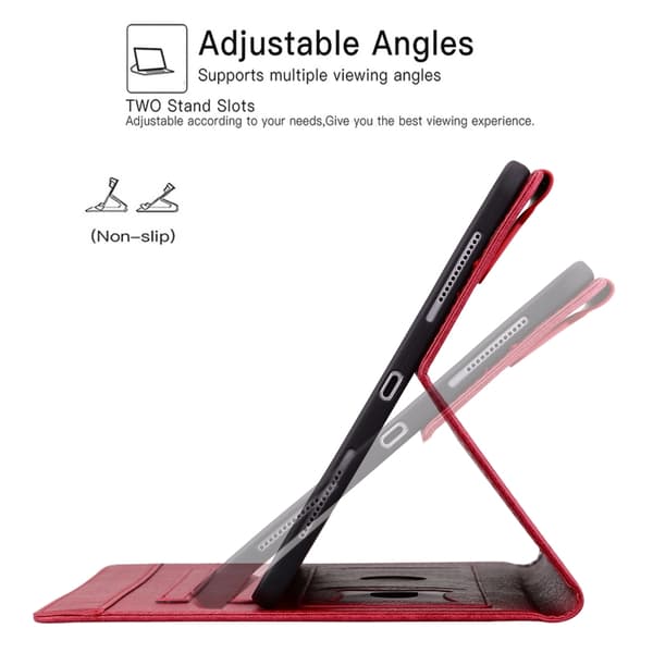 Samsung Galaxy Tab A9 / A11 Cat Buckle Läderfodral Röd