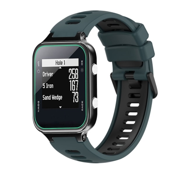 För Garmin Approach S20 tvåfärgad watch Olive Green - Black
