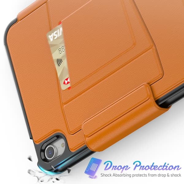 iPad mini 6 / mini 2024 Skal - Smart B Magnetiskt Läderfodral Brun
