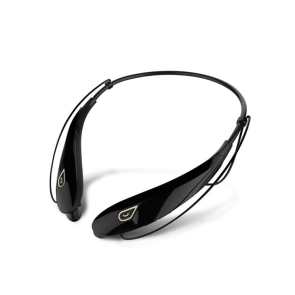 Handsfree Sport Trådlösa Bluetooth Stereo Hörlurar med Mic och Stor Batterikapacitet Svart guld