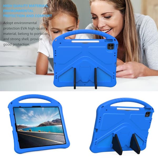 iPad Pro 13 2024 Skal i EVA med Stöd - Stöttålig Tablet Case Blå