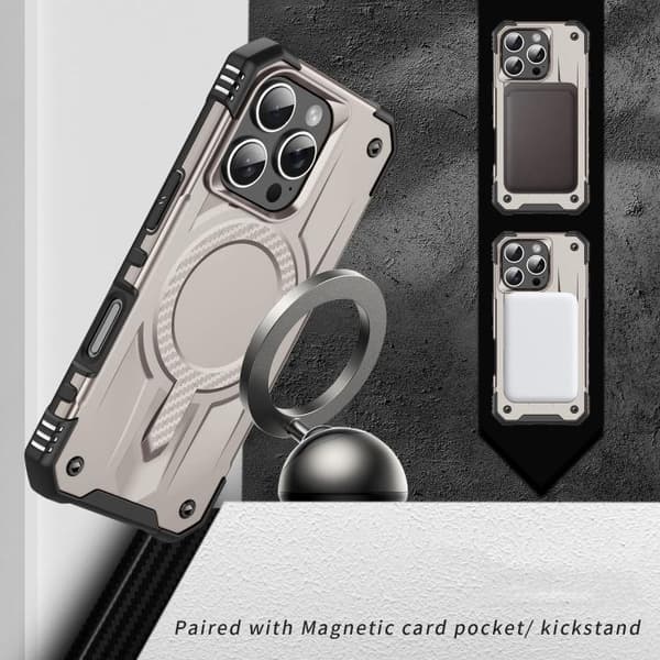 iPhone 16 Pro Max Skal - Straship MagSafe TPU Hybrid PC Telefonfodral Guld