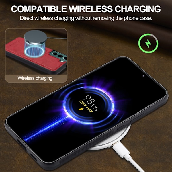 Samsung Galaxy S21+ 5G Skal LC.IMEEKE Magsafe Röd