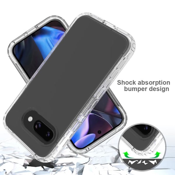 för Pixel 9a Skal - Stöttålig Klar Gradient PC + TPU Mobilskal Blå