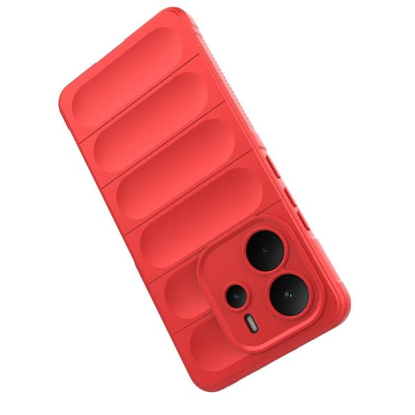 Redmi Note 14 4G - Magic Shield TPU + Flanell fodral EU Mörkgrön