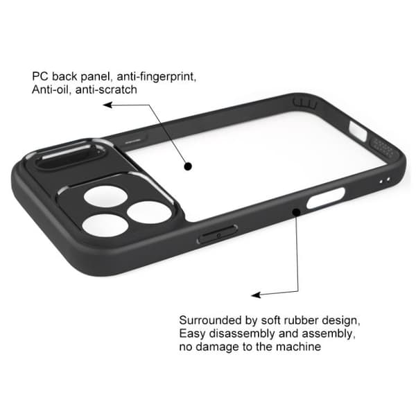 iPhone 18 Pro Max / iPhone 17 Pro Max Skal - Frostad TPU + Transparent PC