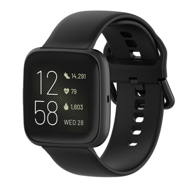 23 mm färgspänne watch för Fitbit Versa 2 / Versa / Versa Lite / Blaze Black S