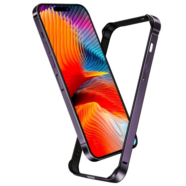 iPhone 16 Pro Max TPU + Aluminiumlegering Skal - Slitstark och Elegant Skyddsfodral Silver
