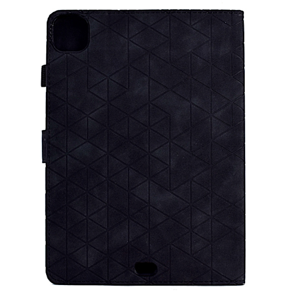 iPad Pro 11 2024 Skal i Rhombus TPU Smart Läderfoder Svart